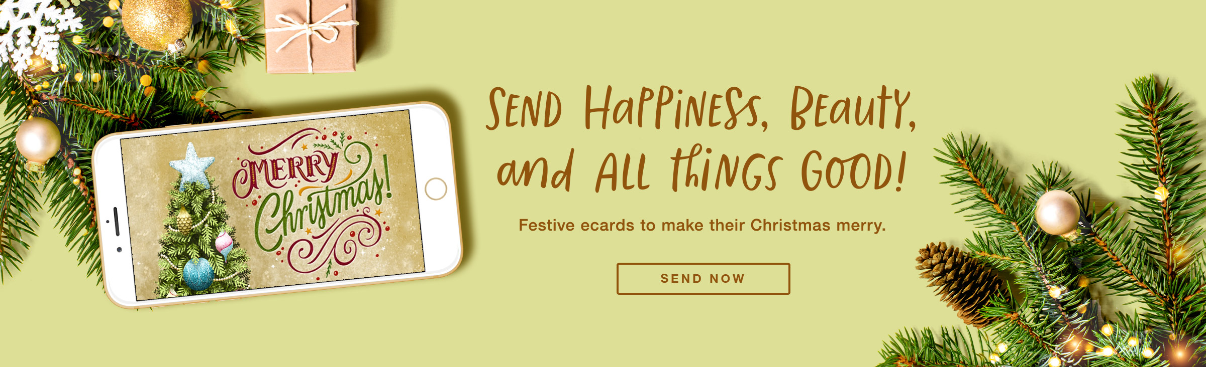 Happiest, Beauty and All Good Things Christmas Ecard