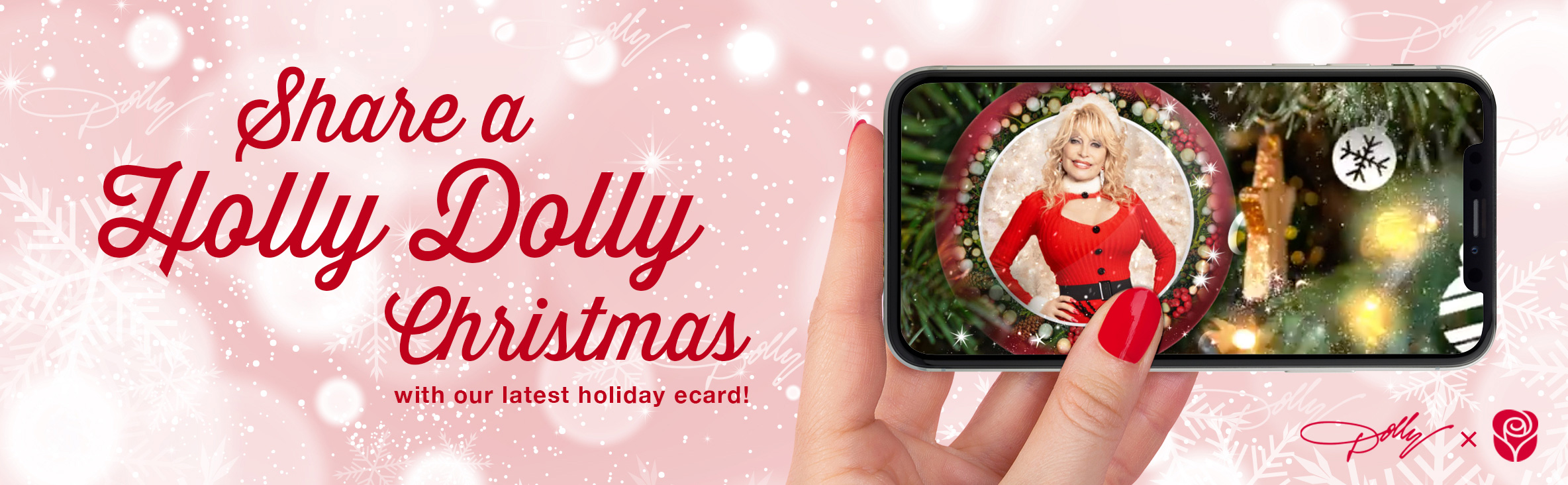 Holly Dolly Christmas Ecard