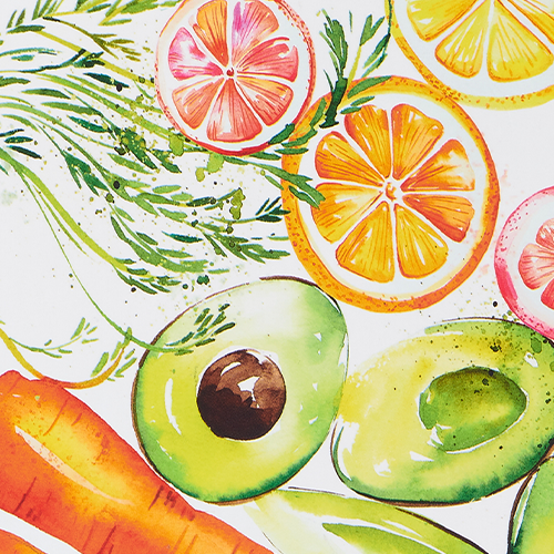 fruits and veggies wallpaper