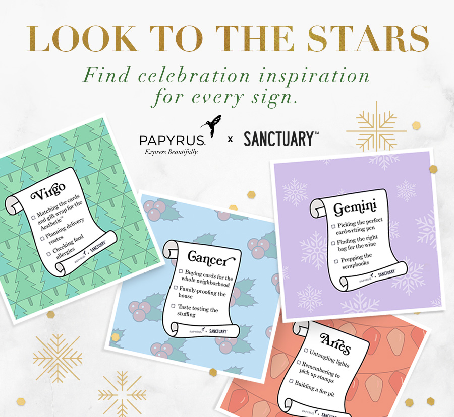 Look to the stars Find celebration inspiration for every sign
