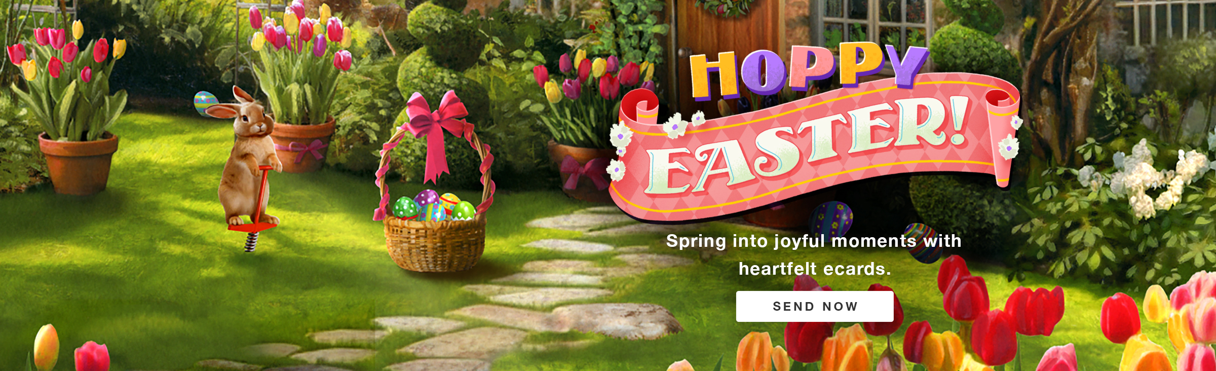 Heartfelt Easter Ecards Bunny Banner
