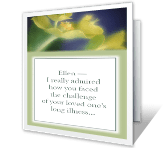 illness after long condolence Card  After Greeting Printable Sympathy Illness Long  Card