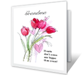 Loving Grandma Greeting Card - Valentine's Day Printable ...