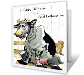 No Bull! Greeting Card - Happy Birthday Printable Card | American Greetings