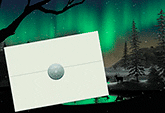 Northern Lights Notecard