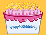 You're 40!