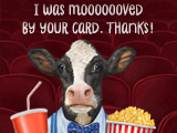 I Was Moooooved! (Reply Card)