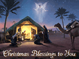 Christmas Blessings<br>Reply Card