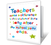 Teacher Appreciation Cards | Print Free at Blue Mountain