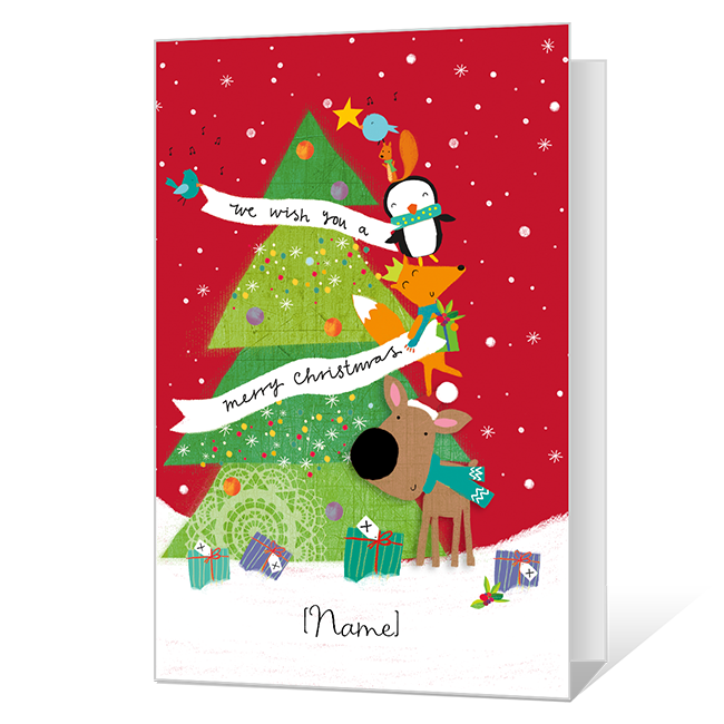 We Wish You a Merry Christmas Christmas Cards