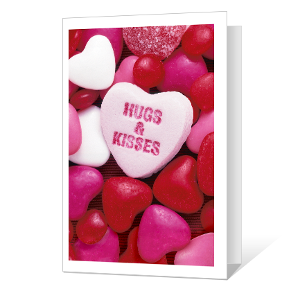 Hugs & Kisses Valentine's Day Cards