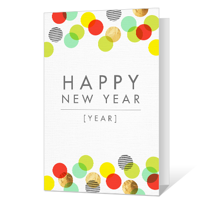 A Wonderful Year for You New Year's Day Cards