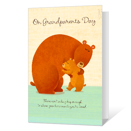 Sending a Hug Grandparents Day Cards