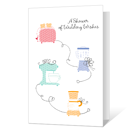 Shower of Wishes Bridal Shower Cards
