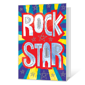 Rock Star Birthday Cards