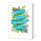 Your Generous Spirit Thank You Cards