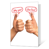 Two Thumbs Up Congratulations Cards