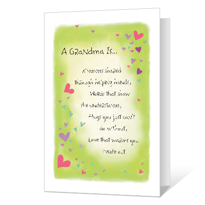 A Grandma Is Kindness Grandparents Day Cards