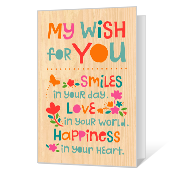 Wish for Today Printable Thinking of You Cards