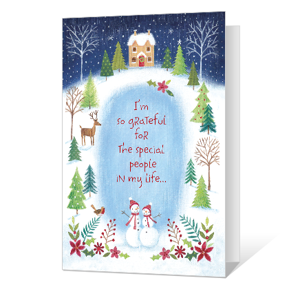 Grateful for You Season's Greetings Cards