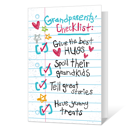 Download Grandparents Checklist Printable Printable Cards Blue Mountain