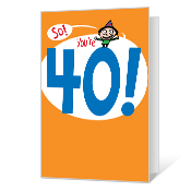 40th Birthday Printable 40th Birthday Cards