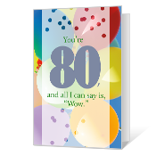 80th Birthday Printable Milestone Birthday Cards