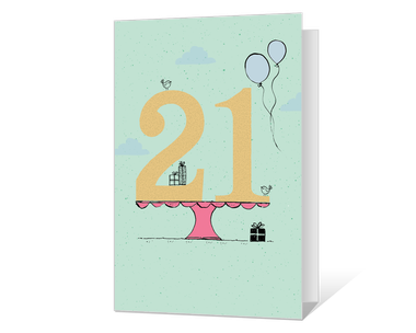 Printable 21st Birthday Cards | Blue Mountain