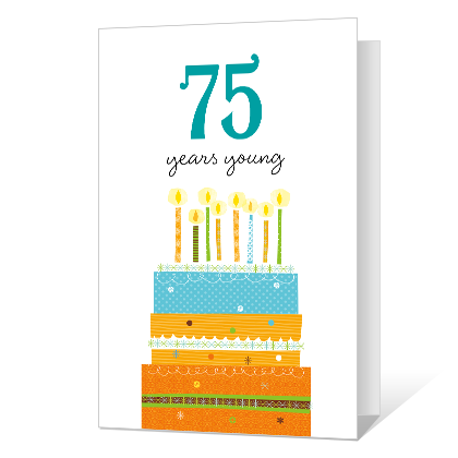 75th Birthday Invitation Cards