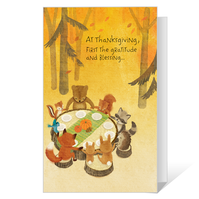 First, the Blessing Thanksgiving Cards