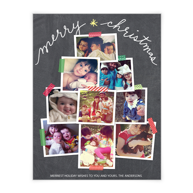 Merry Christmas Tree Add-a-Photo | Printable Cards | Blue Mountain