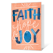 Faith Hope & Joy Easter Cards
