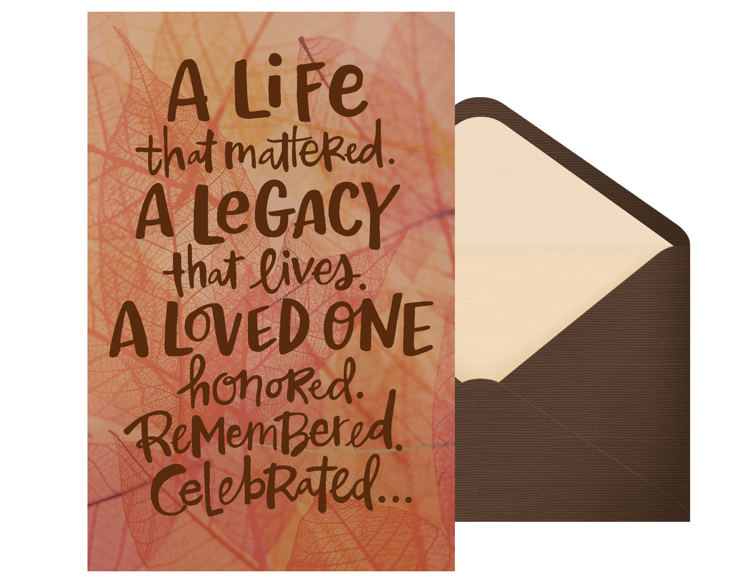 "A Life, A Legacy" Creatacard™ Blue Mountain