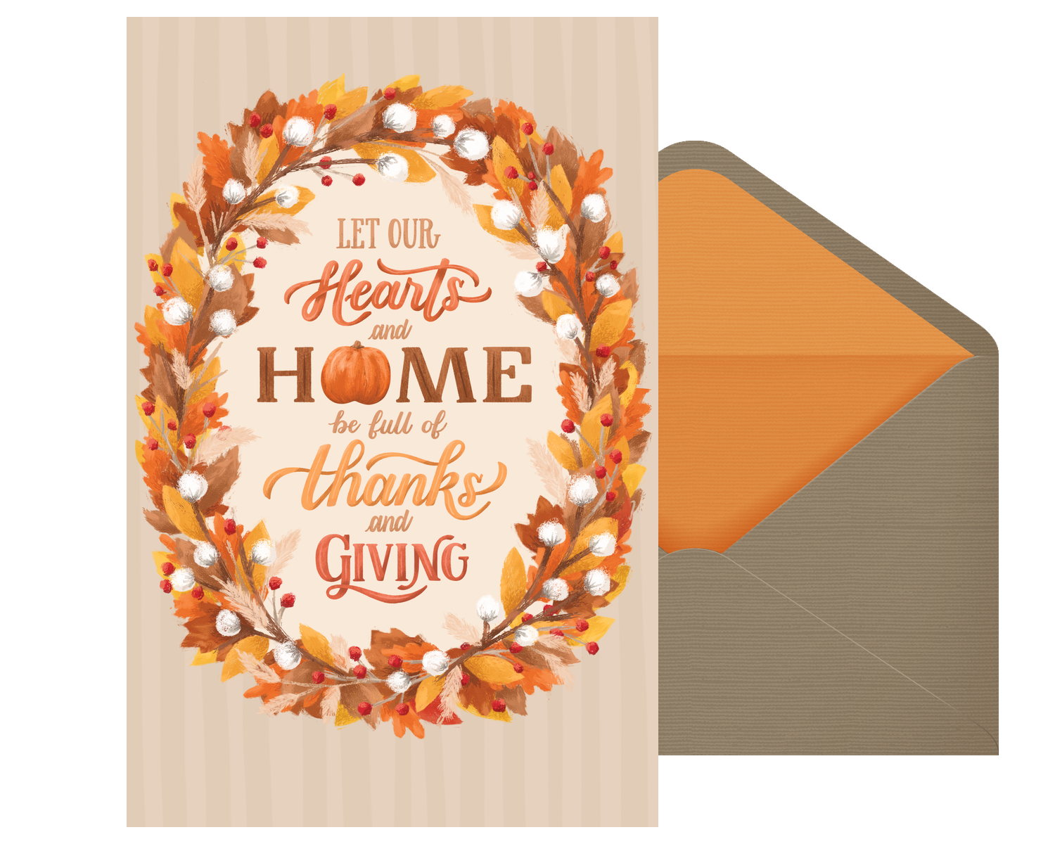 "Heart and Home Thanksgiving" Creatacard™ Blue Mountain