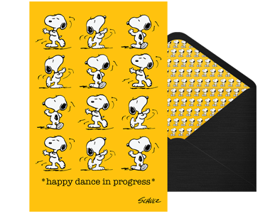 Peanuts Happy Dance Congrats