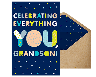 Celebrating Everything You, Grandson Birthday