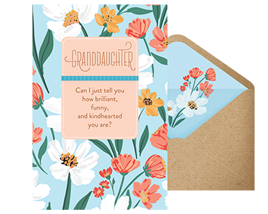 Brilliant, Funny, Kind Granddaughter Birthday