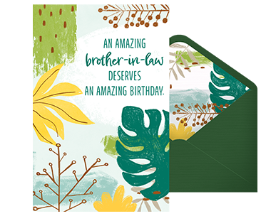 Amazing Brother-in-Law Birthday