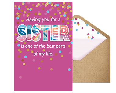 A Sister Who Means So Much Birthday