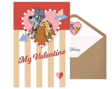 Disney Lady & the Tramp Valentine