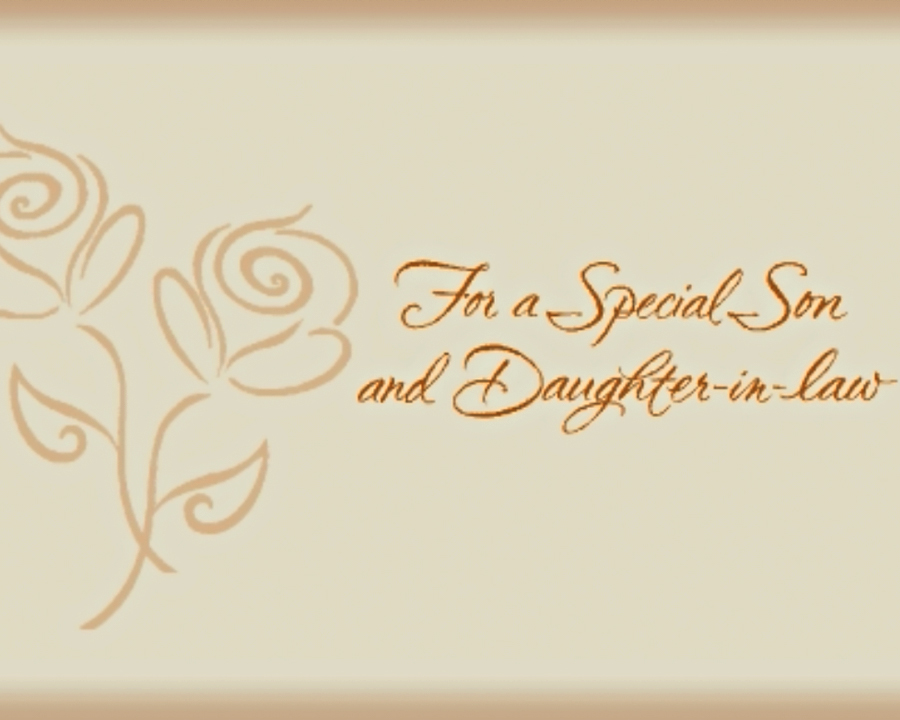 Daughter & Son-in-law ANNIVERSARY CARD ~ Daughter & Son-in-law Greetings Card