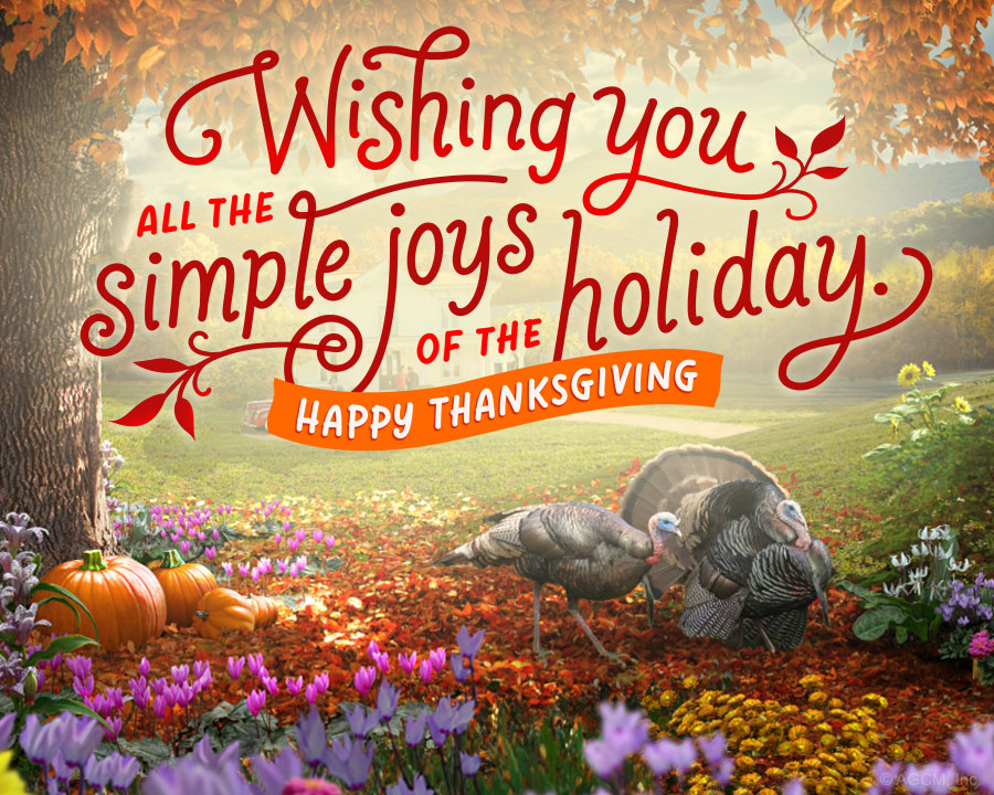 The Simple Joys Of Thanksgiving Ecard | American Greetings