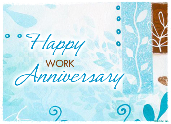 Happy Work Anniversary Postcard American Greetings