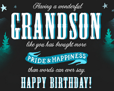 Happy Birthday, Grandson! (Postcard) | American Greetings