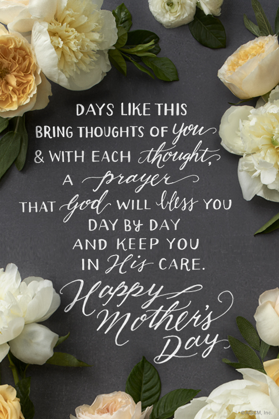 Mother's Day Prayer, Thinking of you on Mother's Day, and saying a special  prayer--that God…