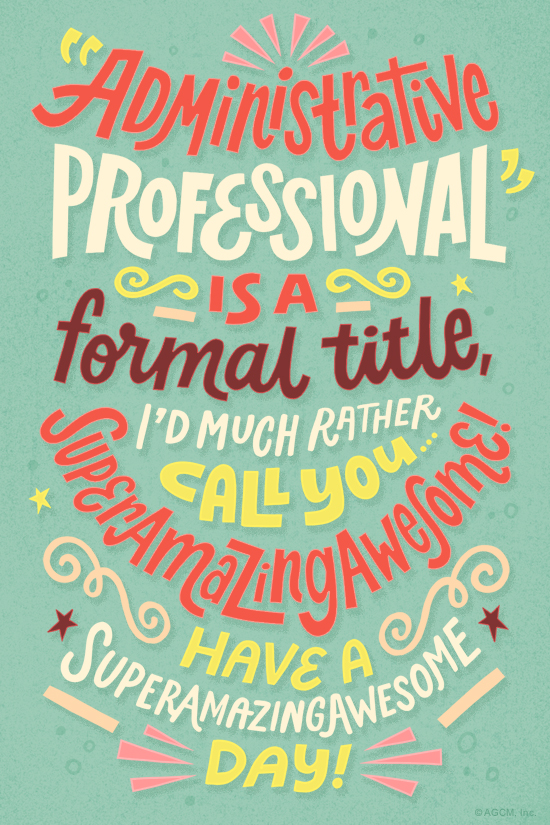 Awesome Administrative Professional (Postcard) | American Greetings