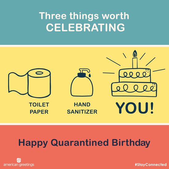 Happy Birthday Card Quarantine Edition Love Cards Greeting Cards 