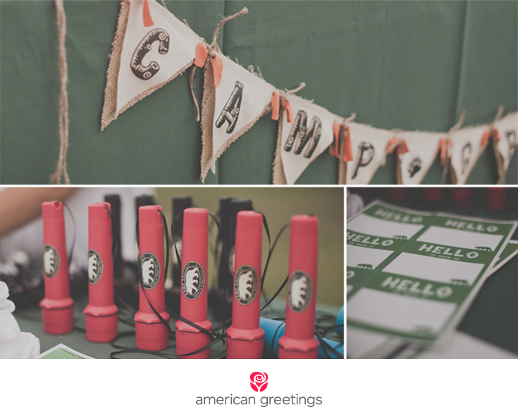 Camping birthday party supplies