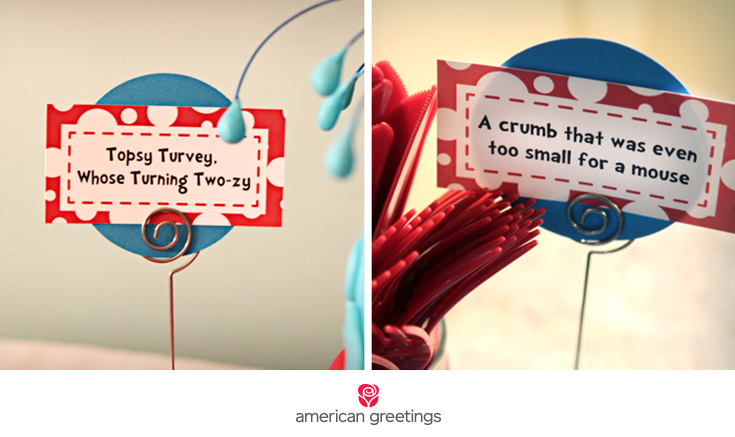 Dr. Seuss food tags
