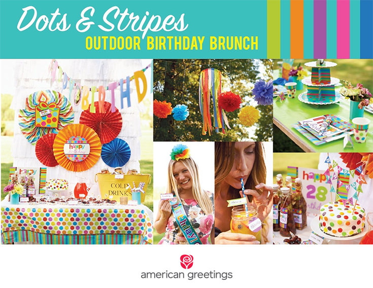 Dots and Stripes - Outdoor Birthday Brunch